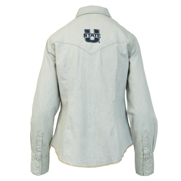 Women's Wrangler Snap Shirt Western Style Aggies U-State